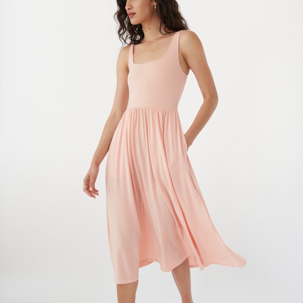Artizia Wilfred Market Slit dress in Petal Pink